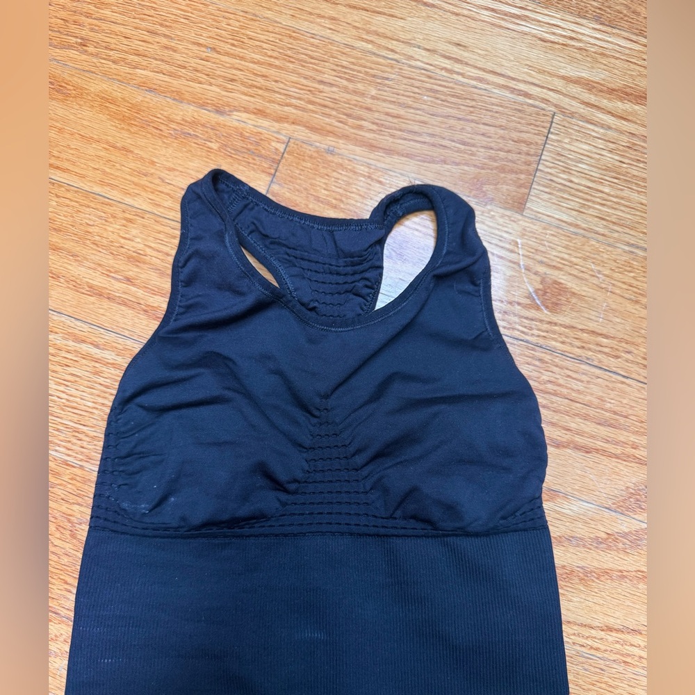 Sweaty Betty Black Seamless Racerback Sports Bra